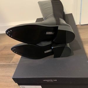 Lafayette 148 Calf Stretch Leather Boots